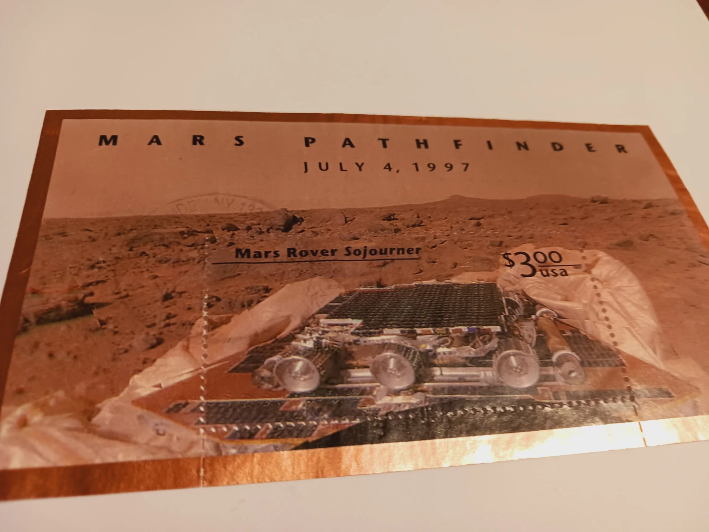 July 4, 1997. Mars Pathfinder Sojourner Rover Stamp - photo 2