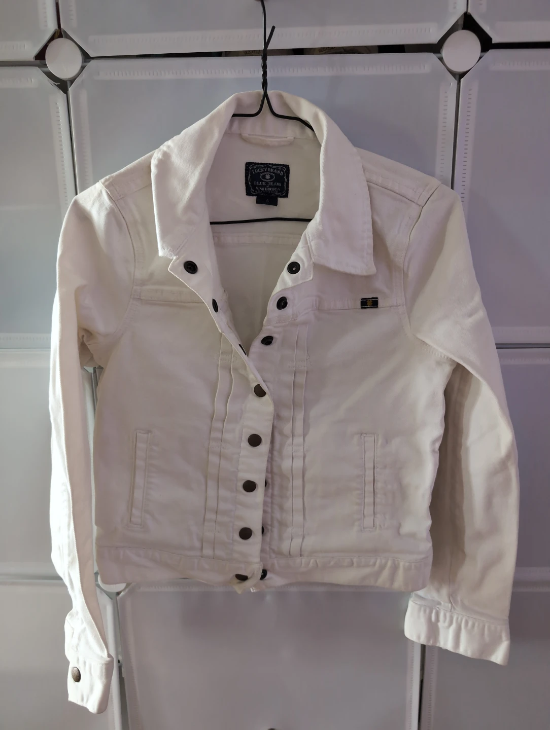 Lucky Brand White Denim Jacket Size S