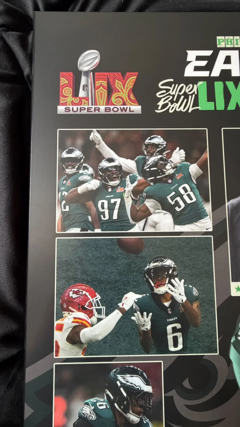 Eagles 2025 Super bowl Poster - photo 4