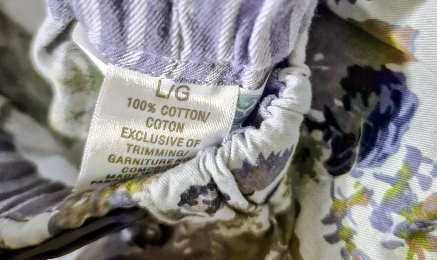 Women's 100% Cotton Pajama Pants L/G - photo 2