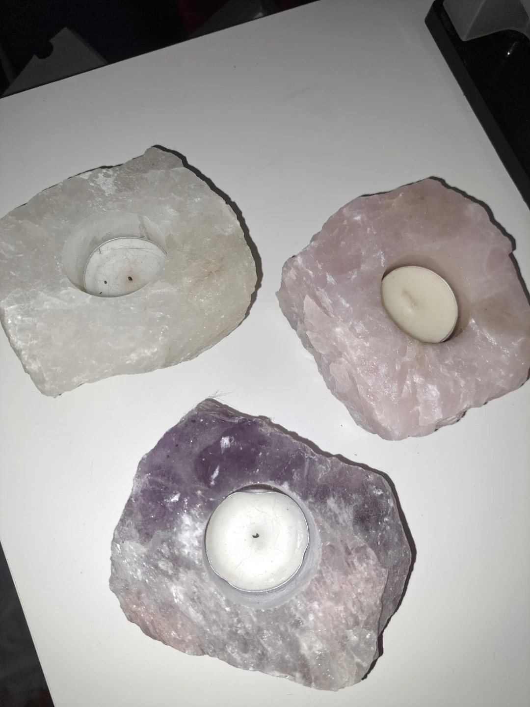 Crystal tealight holders