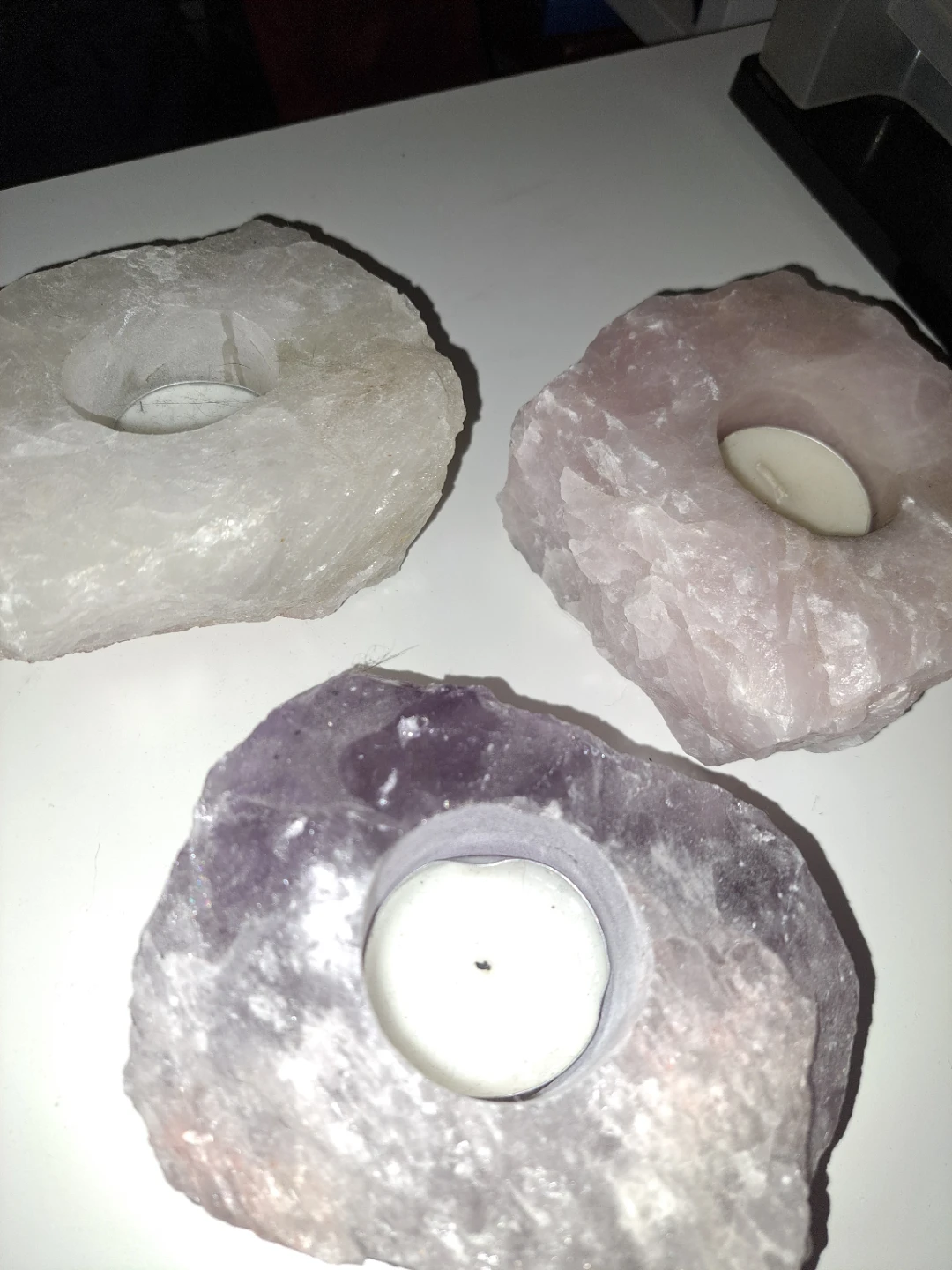 Crystal tealight holders - photo 4