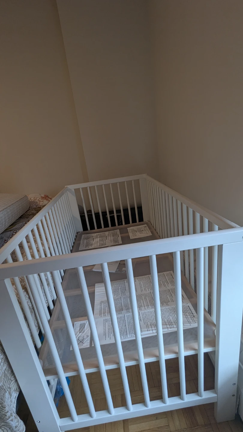 White Baby Crib - photo 3