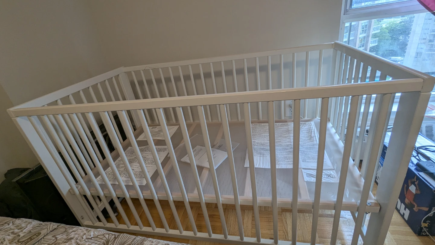 White Baby Crib - photo 5