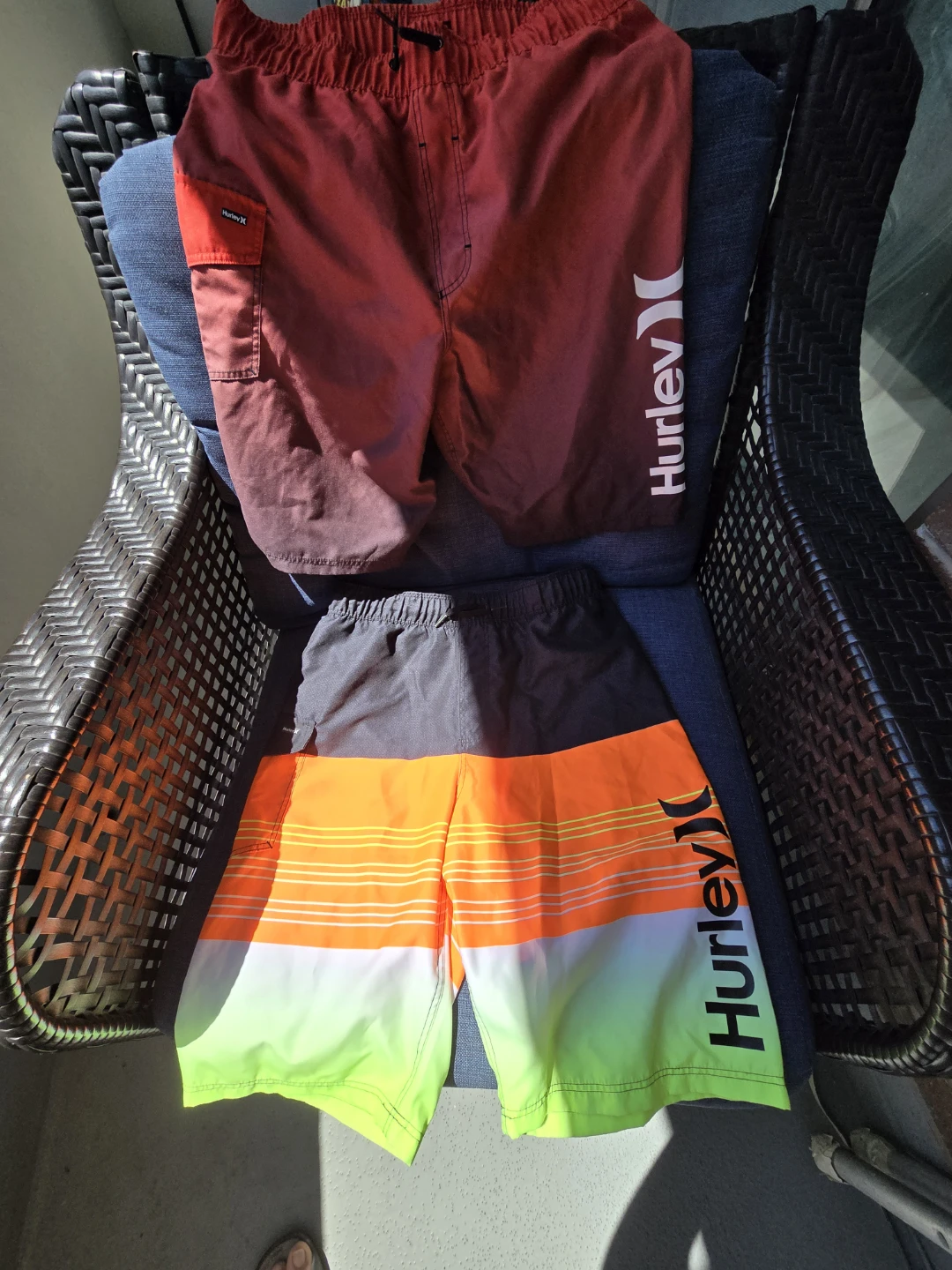 Hurley  Swim Trunks (2 pairs)14-16 y.o EUC