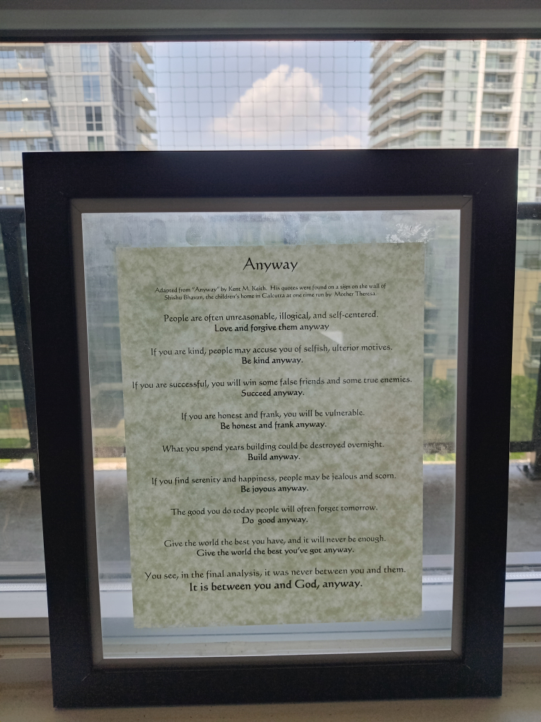 Frame "anyway" quotes