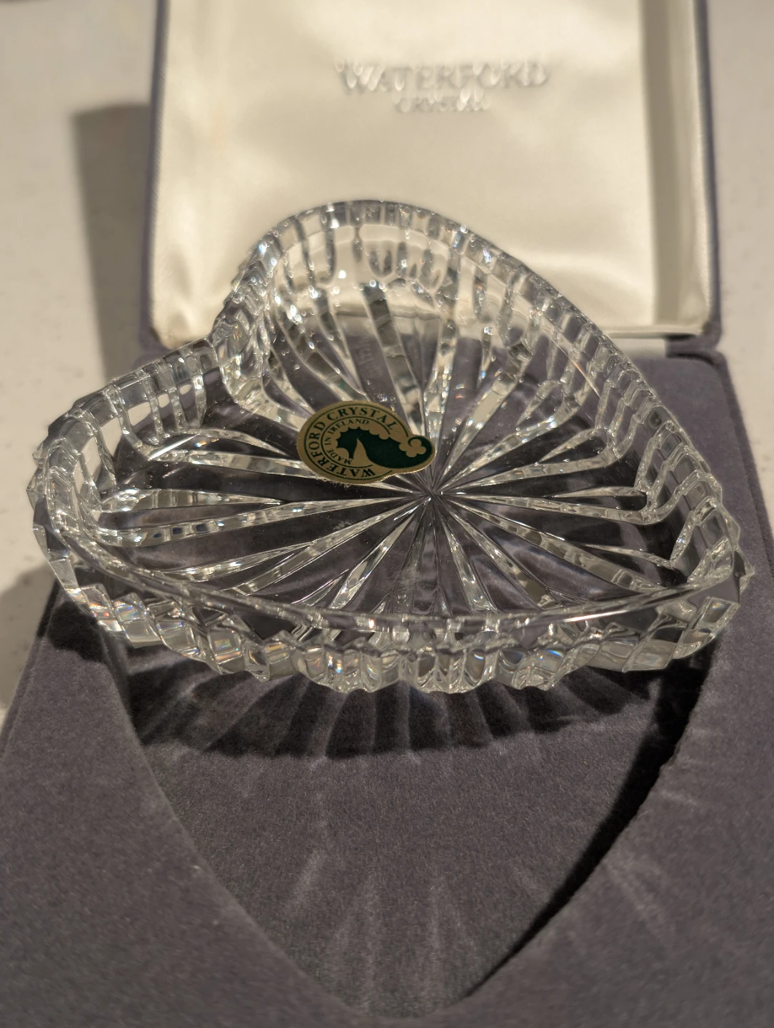 Waterford Crystal Vintage Heart Ring Dish - photo 2