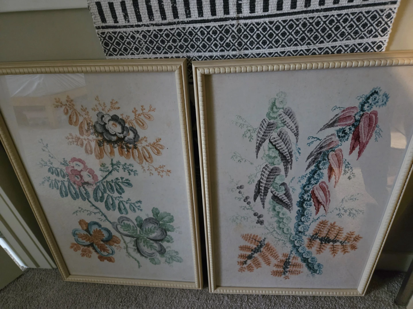 Framed Botanical Prints - Set of 2