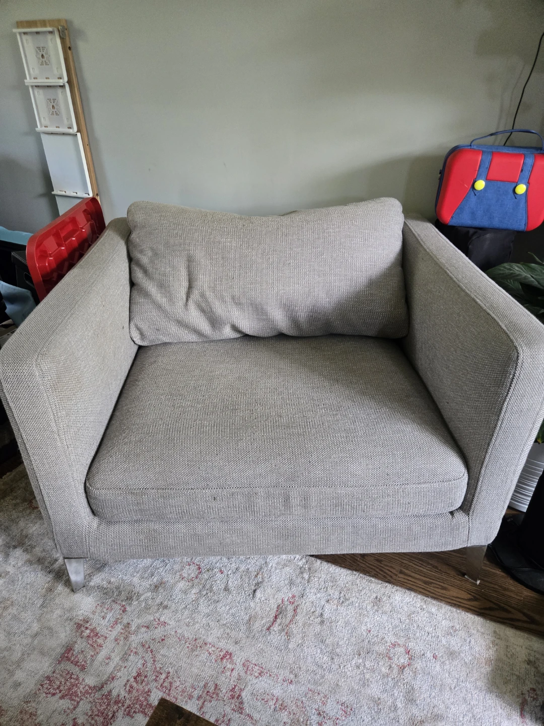 Structube Grey Accent Chair x2