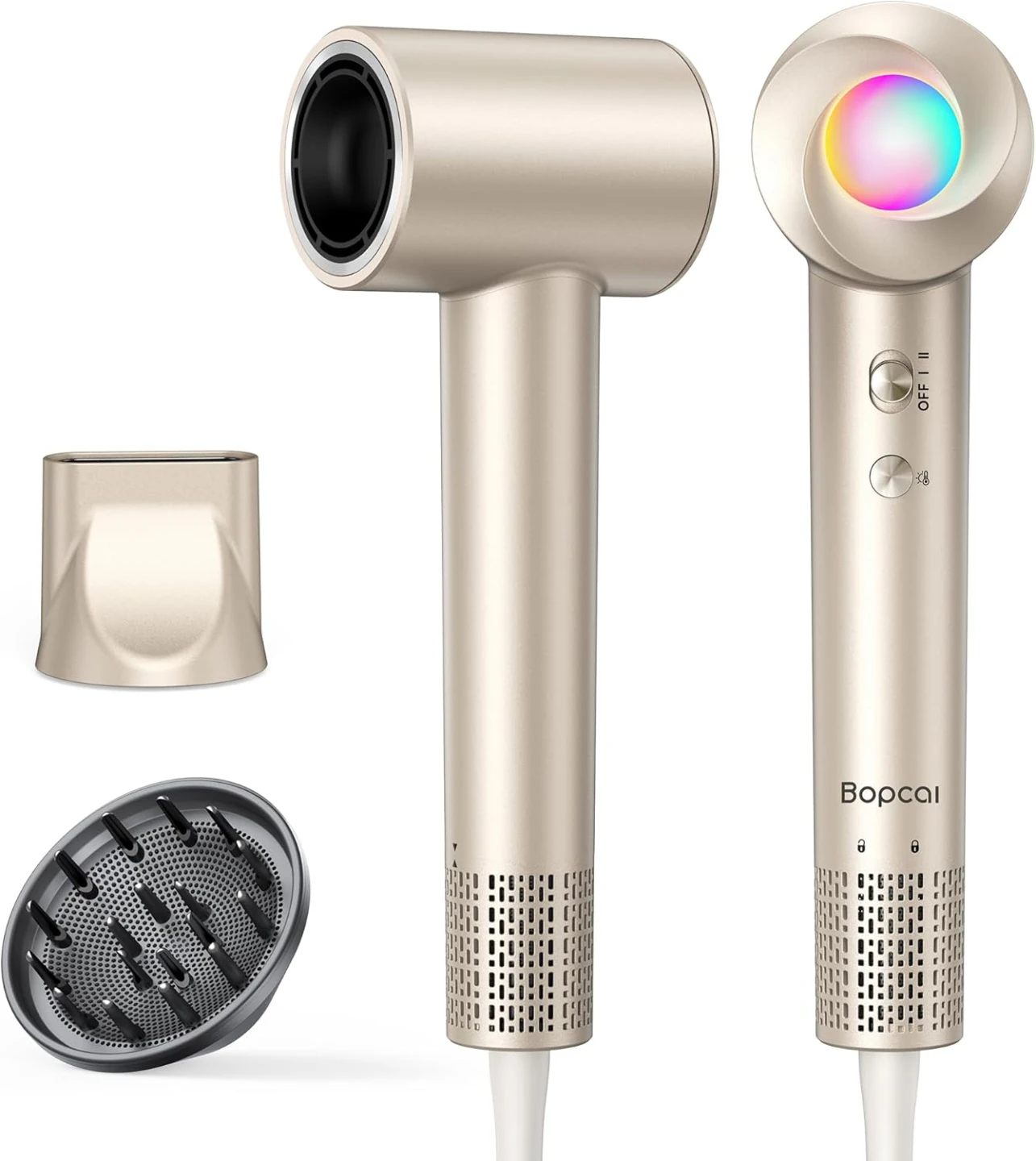 NEW 160,000 RPM High-Speed Ionic Blow Dryer with Diffuser