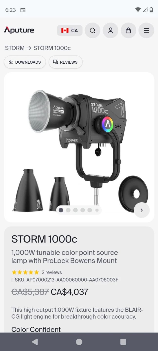 Aputure Storm 400x 400W Tunable White Light - photo 2