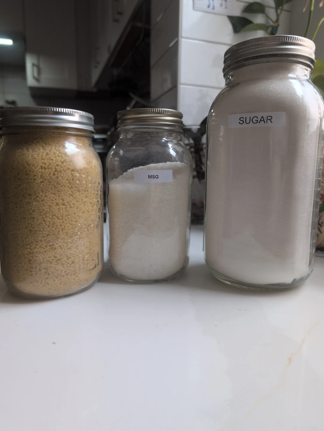 Pantry Clearout (Sugar, Acini Pasta, and MSG)