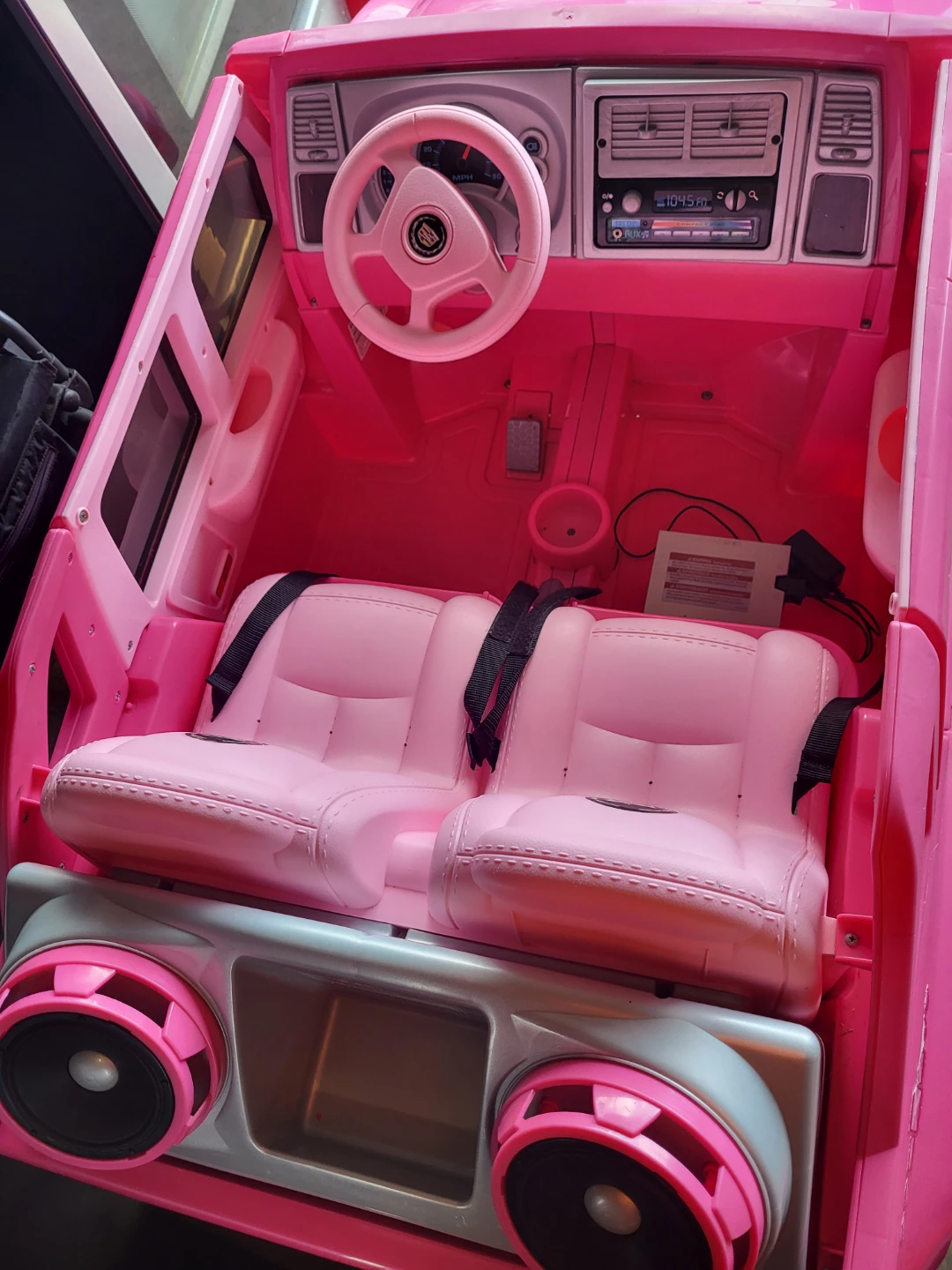 Barbie Cadillac Escalade EXT Kids Ride-On Toy Car - photo 3