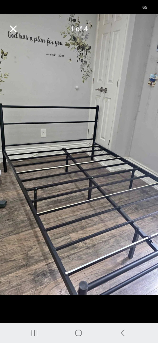 Double bed frame .its apart for pickup.