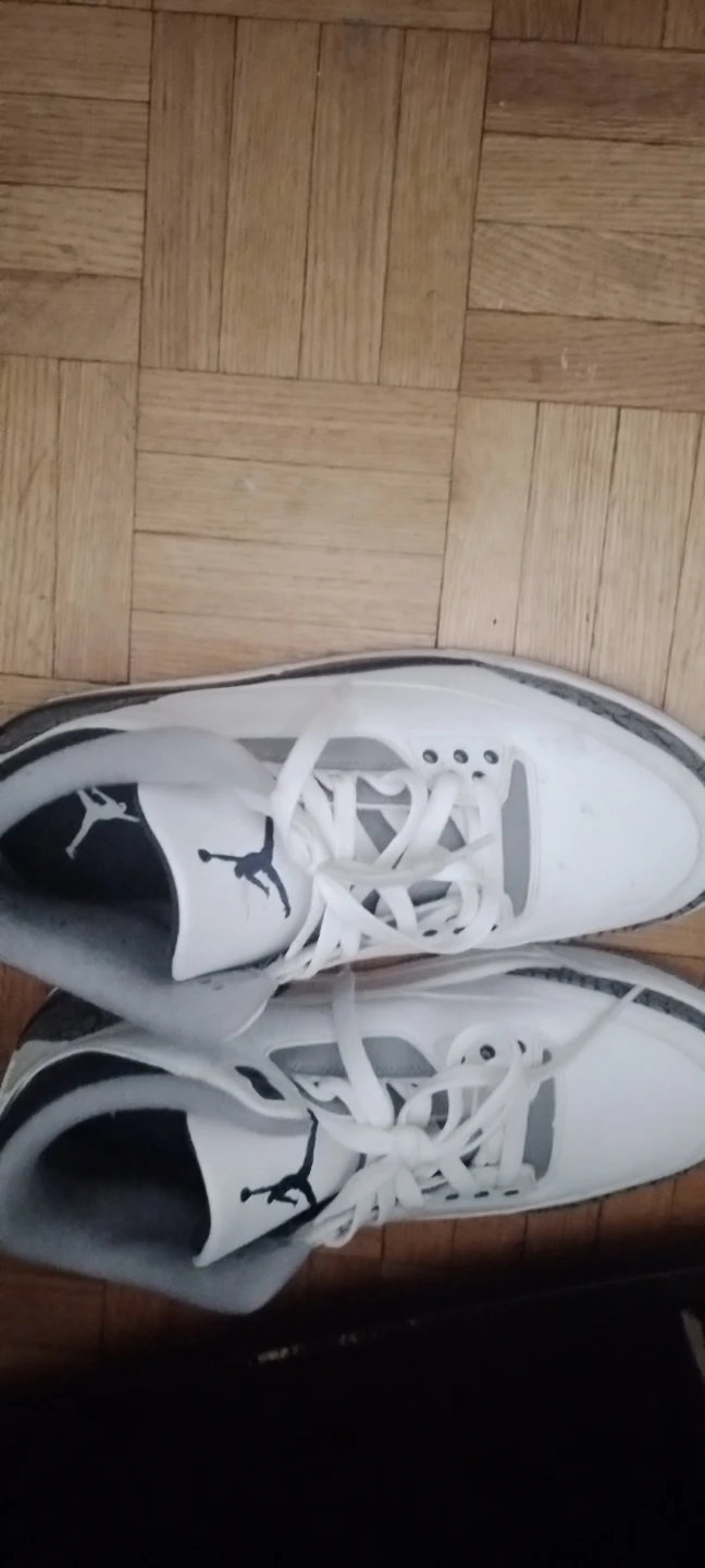 Air Jordan 3 White Cement Sneakers - photo 2