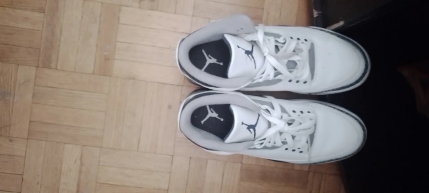 Air Jordan 3 White Cement Sneakers - photo 5