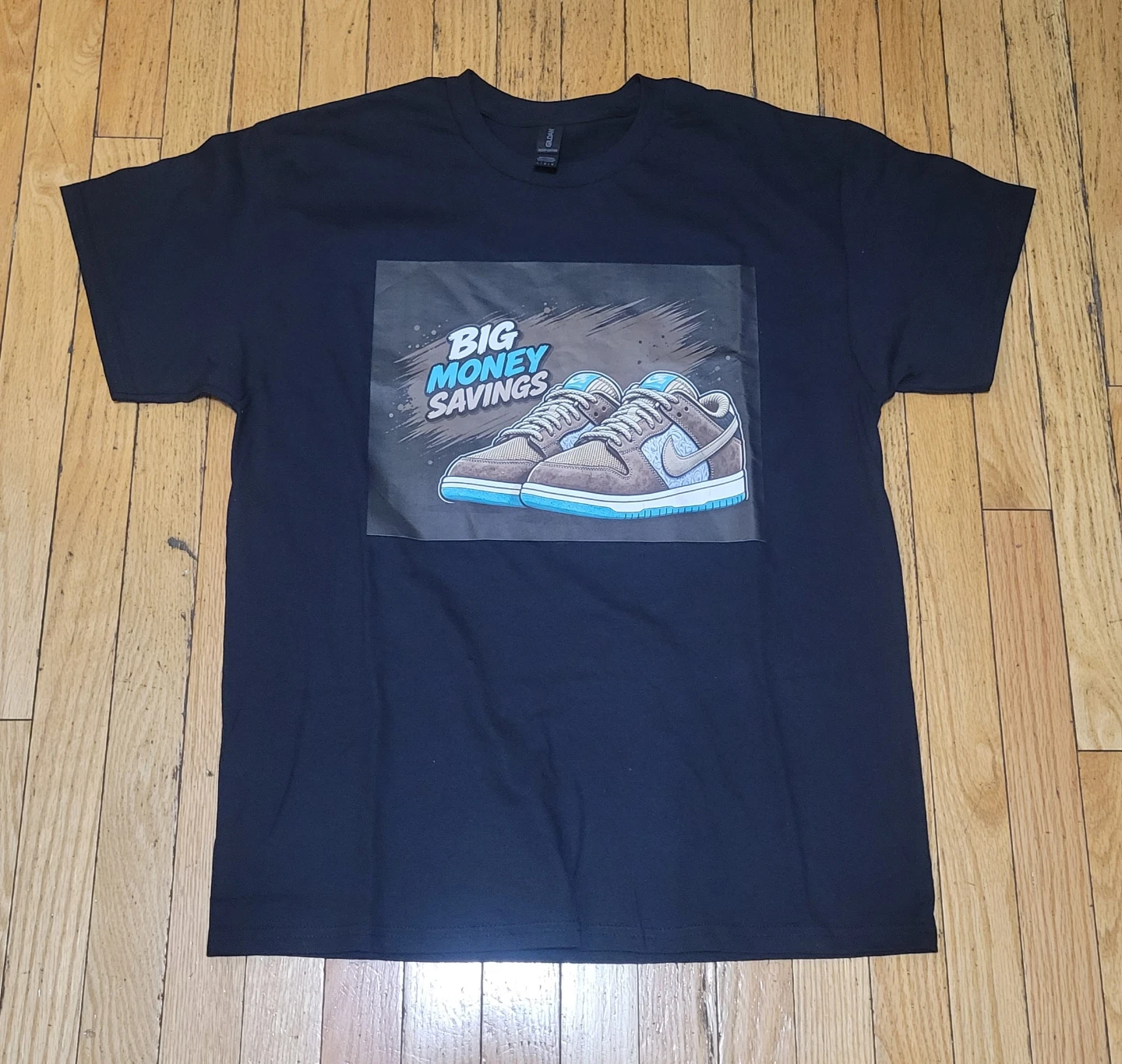 "Big Money Savings" Sneaker Graphic size large