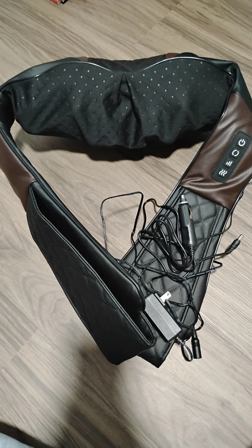 Shiatsu neck and back massager with heat.