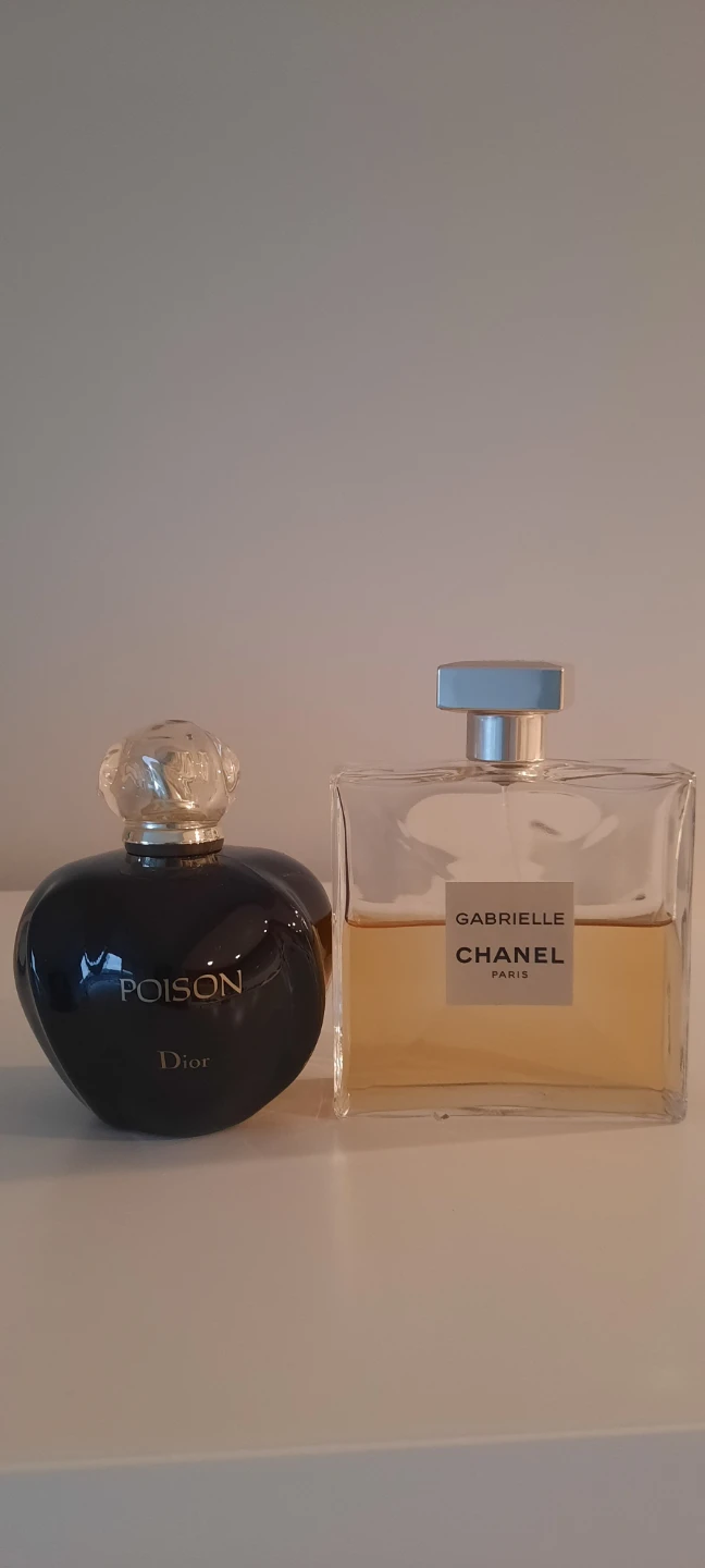 Dior Poison & Chanel Gabrielle Perfume Bottles
