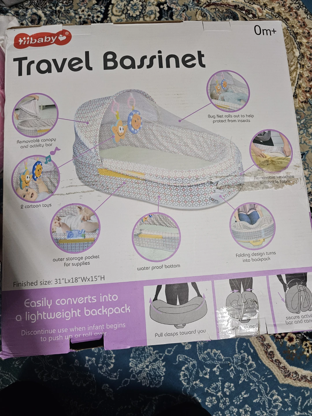 TiiBaby Travel Bassinet - photo 3