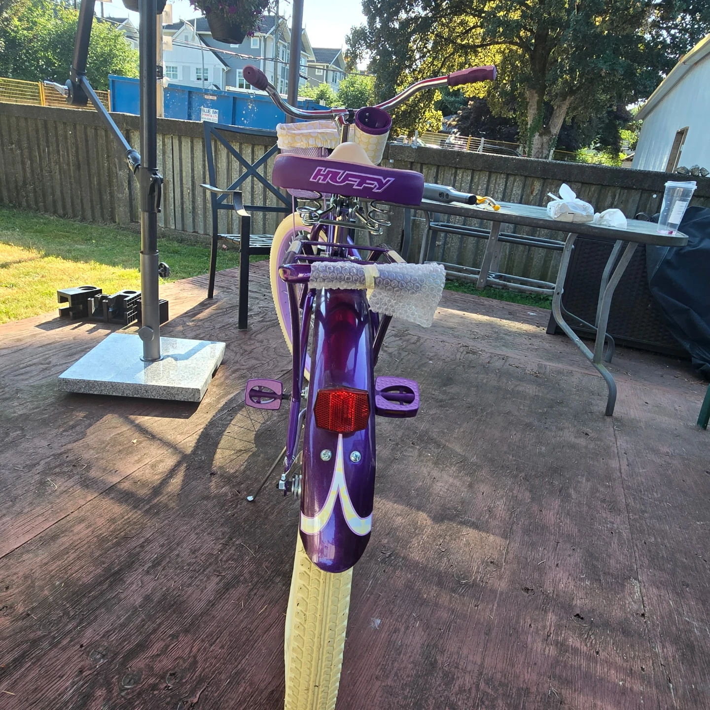 Huffy Purple Cruiser Bike with Basket new - photo 3