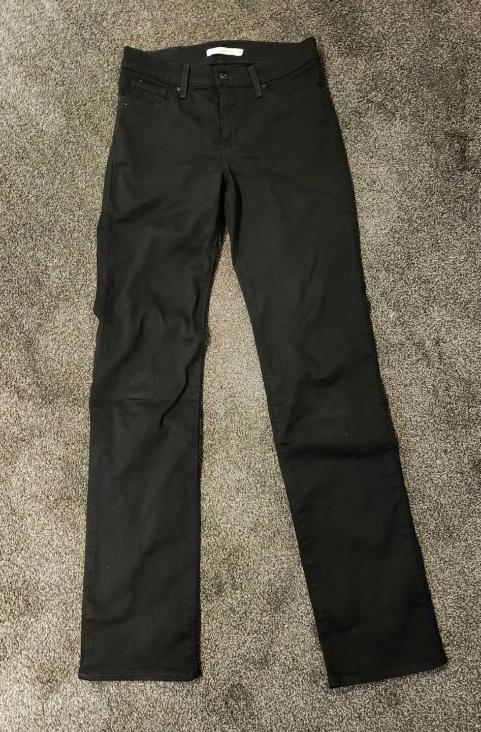Levi's 314 Shaping Straight Jeans Black Size 28