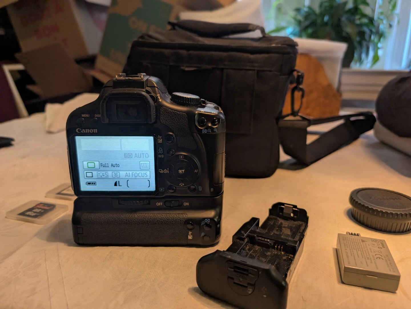 Canon Rebel XSi DSLR Camera with 18-55mm Lens and Bag - photo 2
