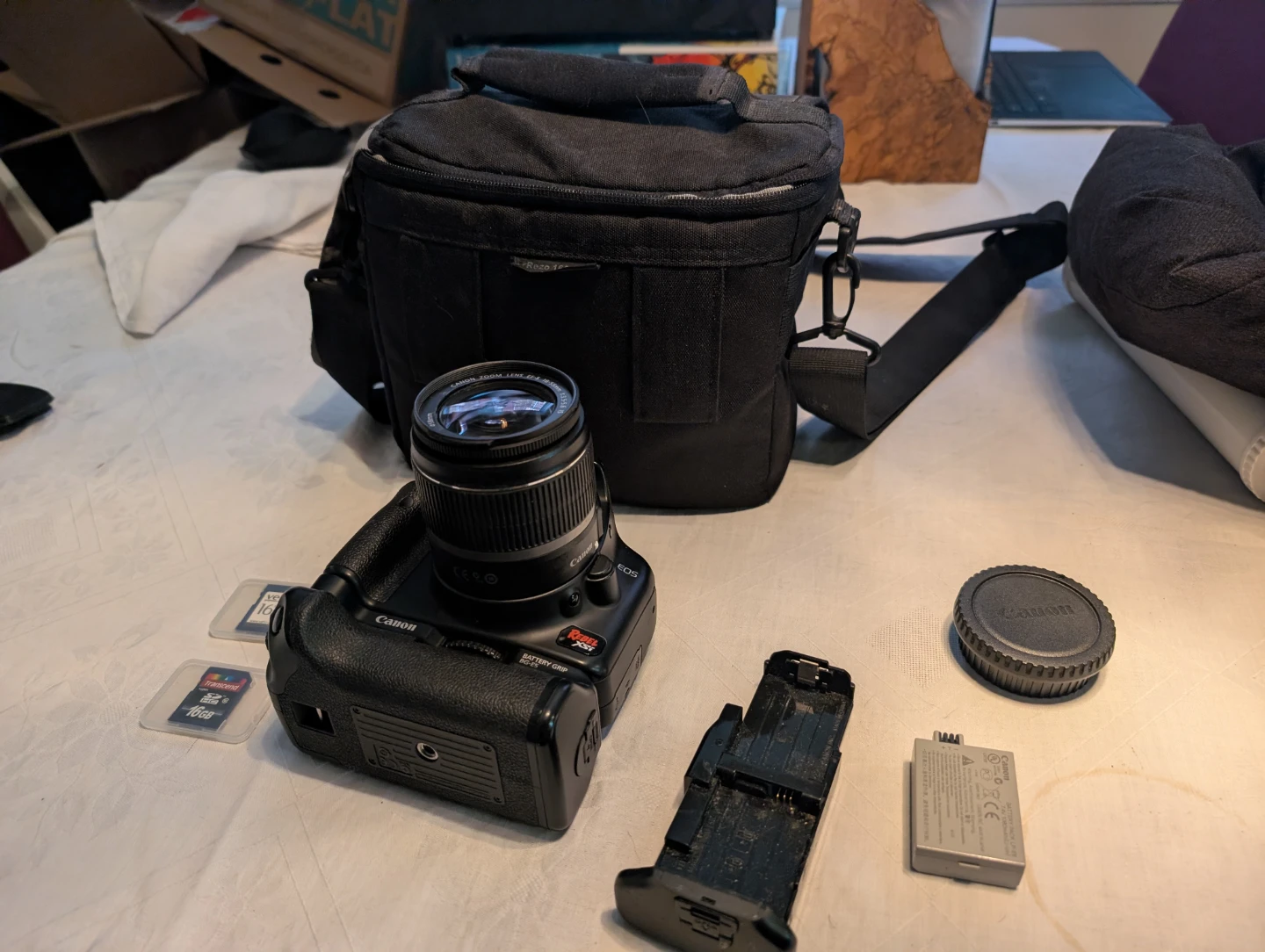 Canon Rebel XSi DSLR Camera with 18-55mm Lens and Bag - photo 3