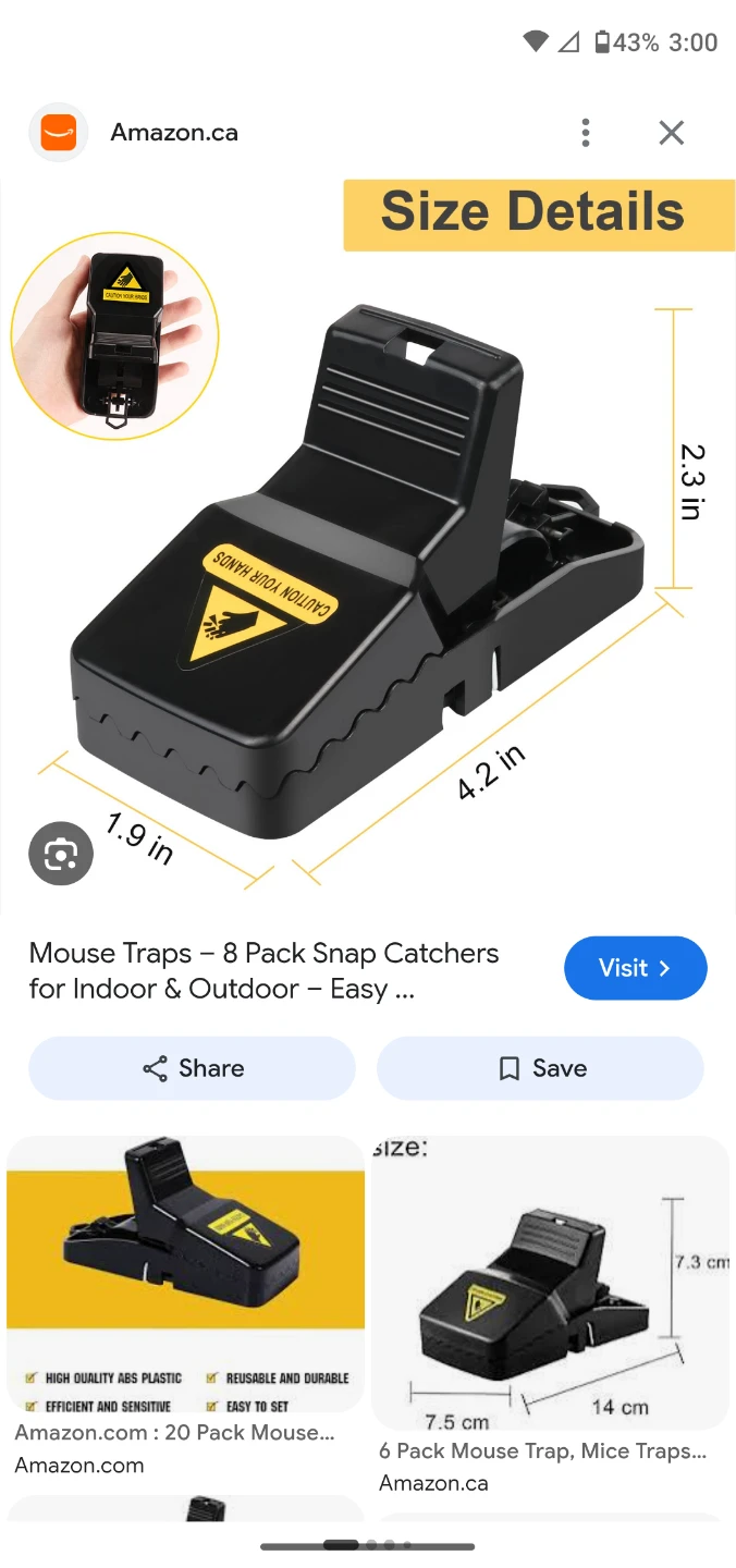 Mouse Traps - 6 Pack Snap Catchers - photo 3
