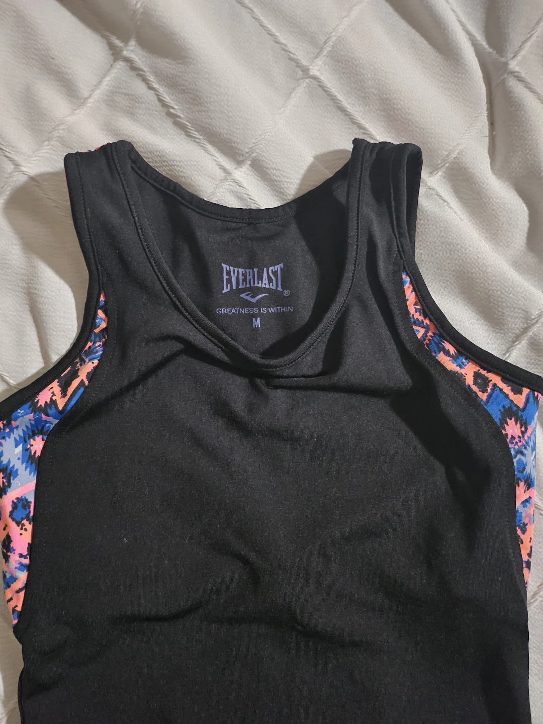 Everlast Women's Athletic Tank Top - Black/Multi-Color - Size M - photo 2