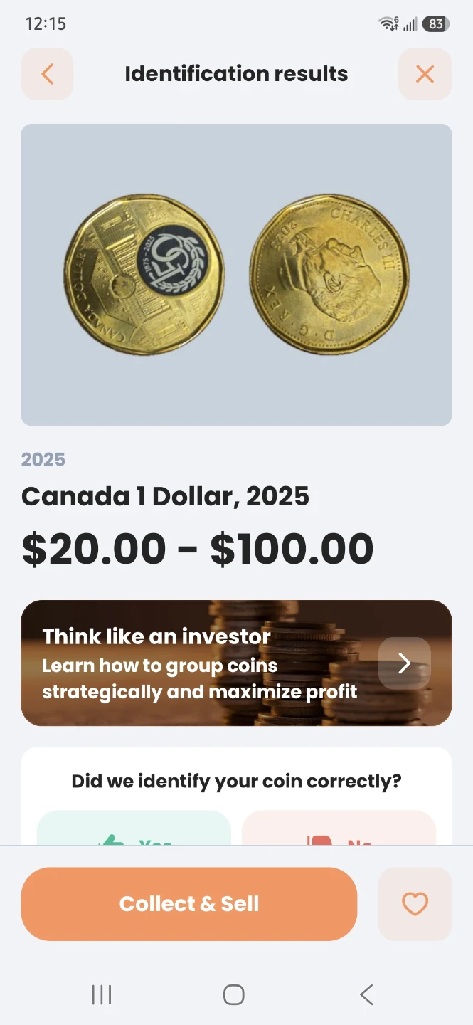 2025 Canada 1 Dollar Coin - photo 3