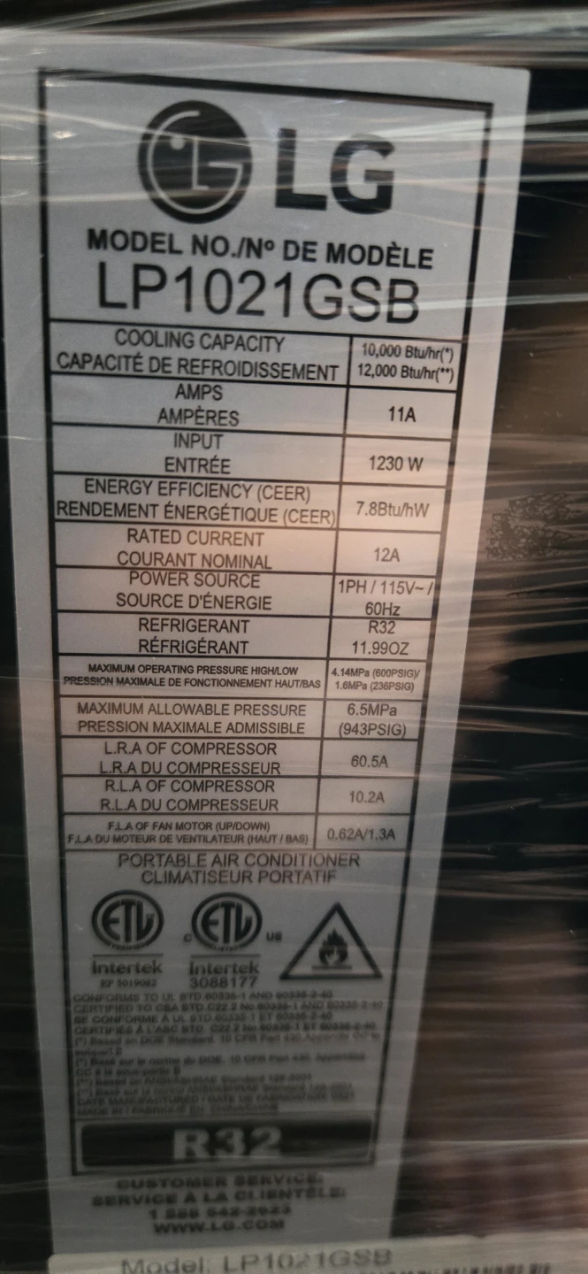 2 Portable LG Air conditioner - photo 3