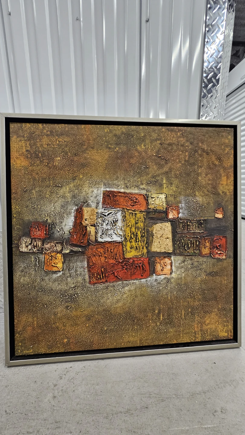 Textured Abstract Wall Art, 33.5 x 33.5 x 47 inches - photo 4