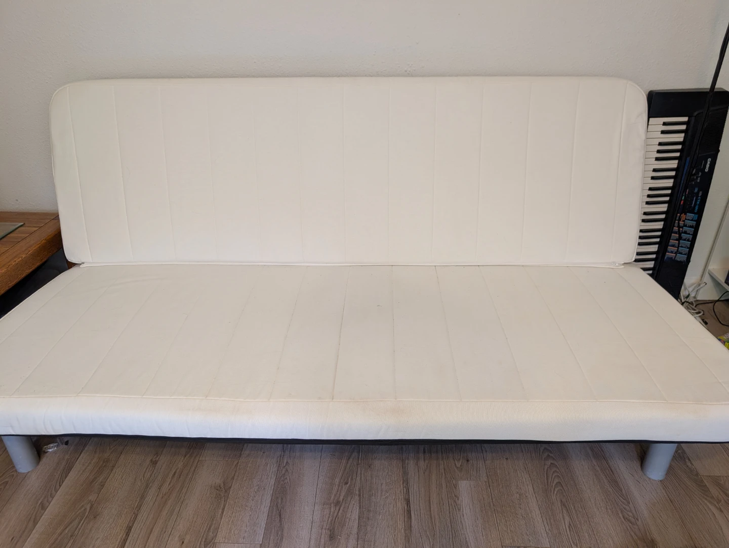 Futon Sofa Bed - white with Grey cover - photo 2