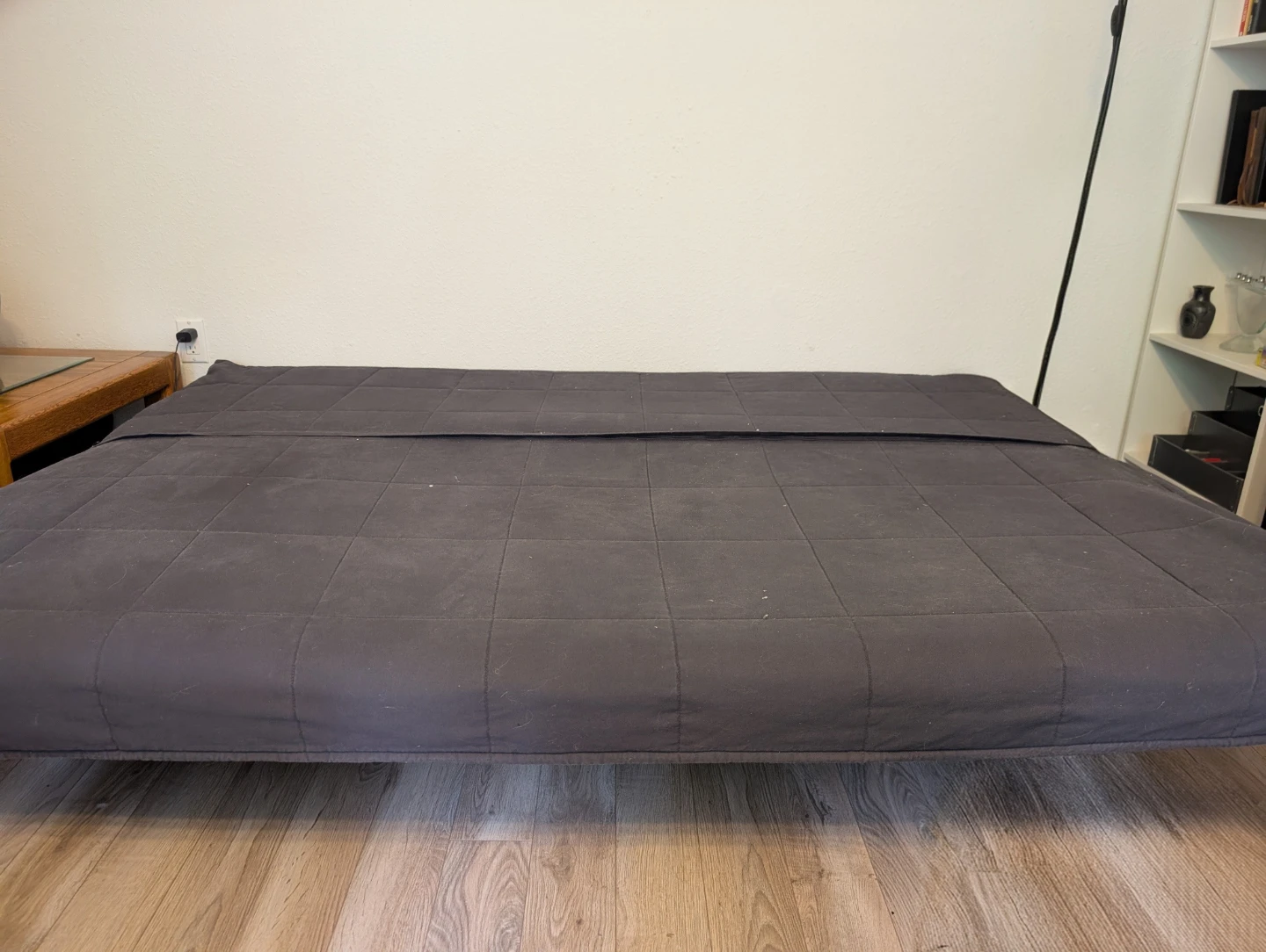 Futon Sofa Bed - white with Grey cover - photo 3