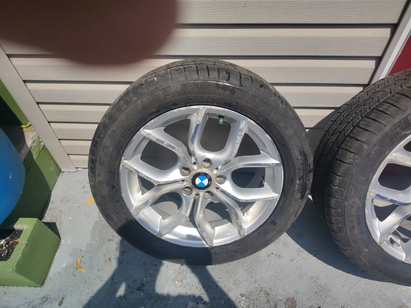 Set of 4 BMW Alloy Wheels with Tires - photo 2