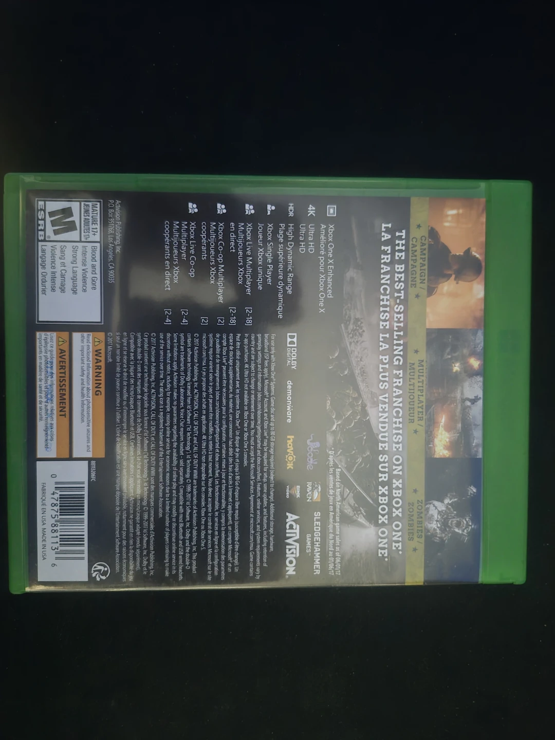 Call of Duty WWII Xbox One Video Game - photo 2