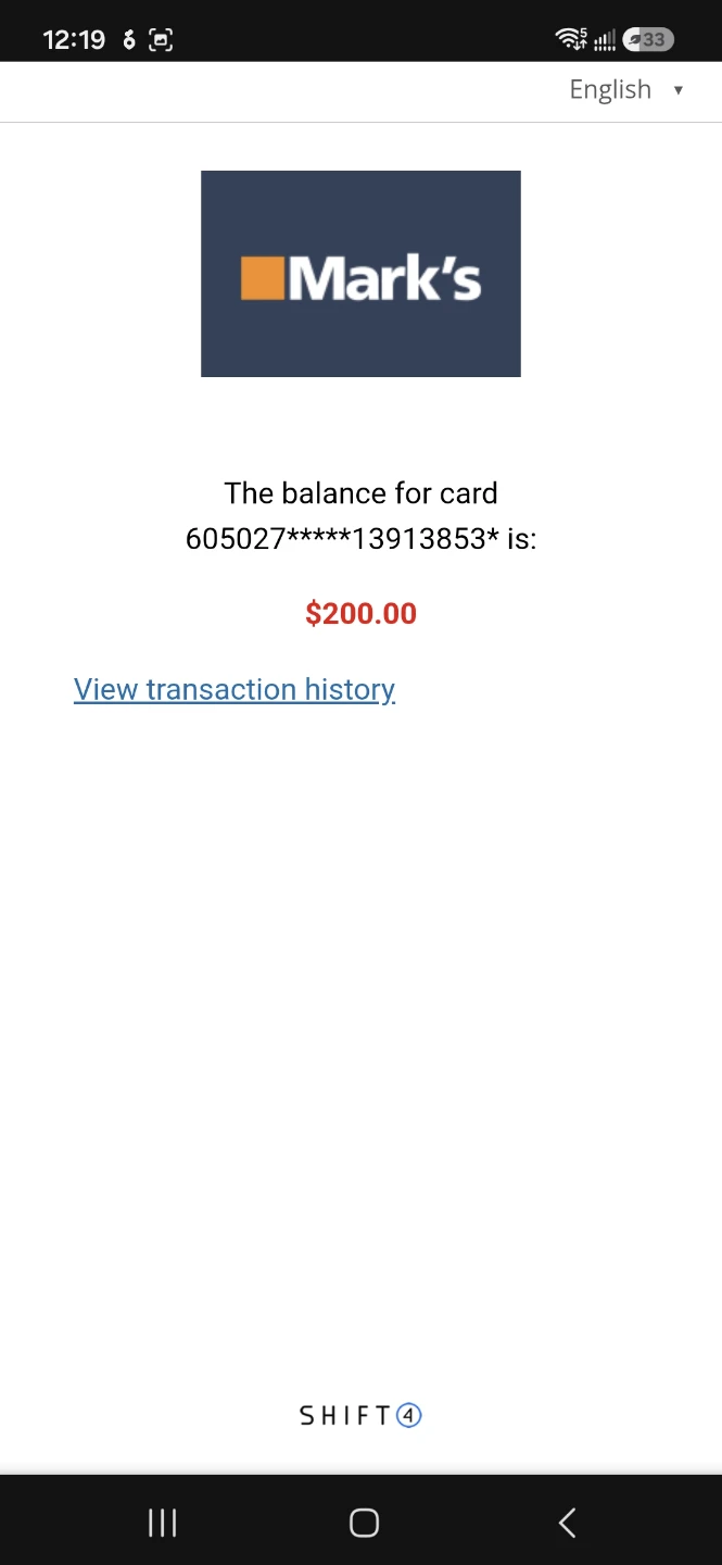 Mark's $200 Gift Card - photo 3