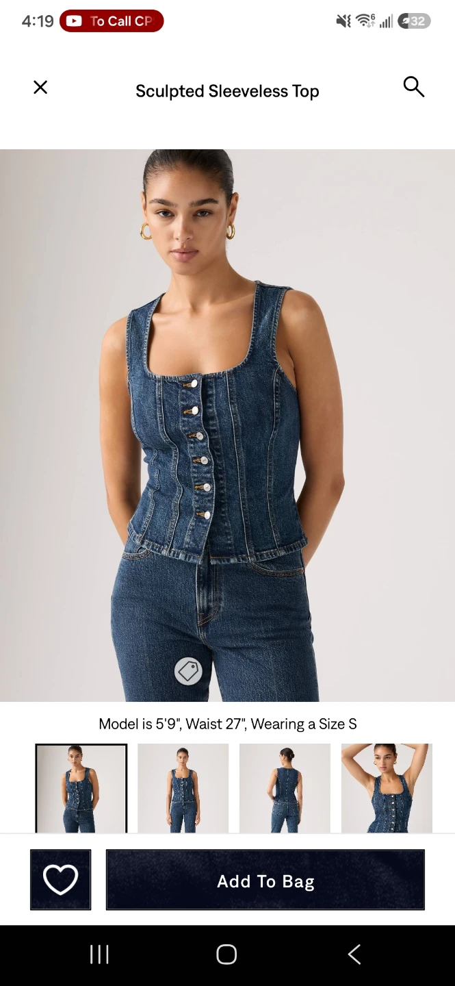 Levi's demin vest
