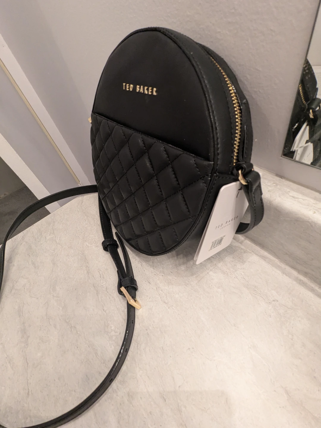 Ted Baker Authentic Black Quilted Round Crossbody Bag - photo 3