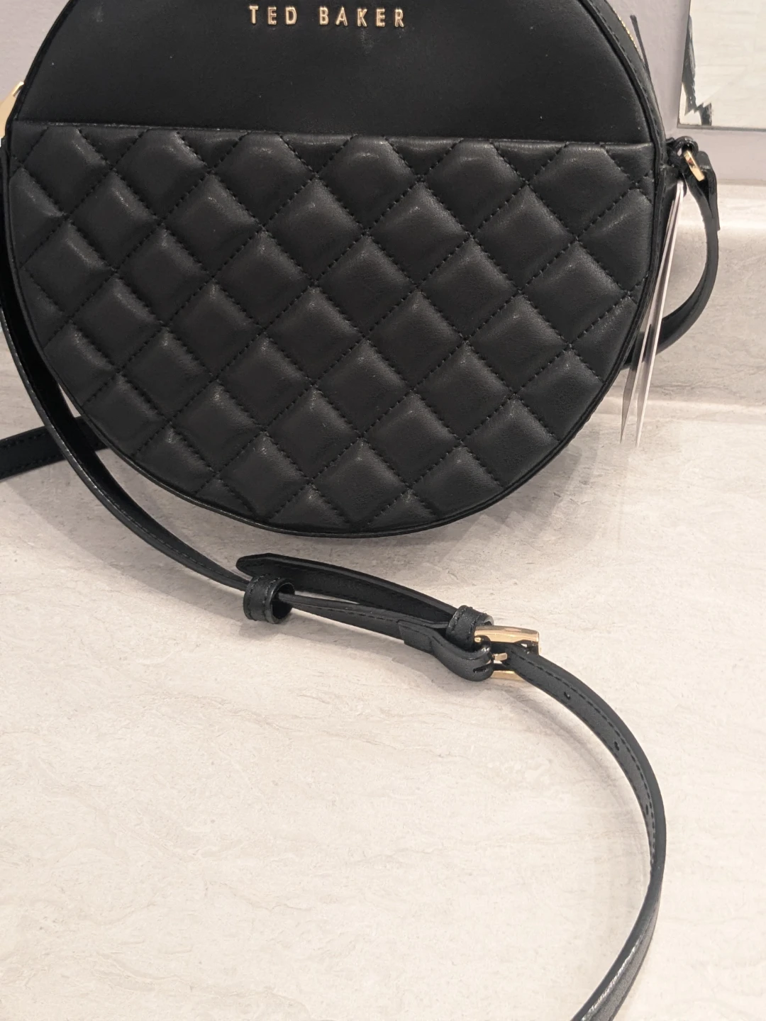 Ted Baker Authentic Black Quilted Round Crossbody Bag - photo 5
