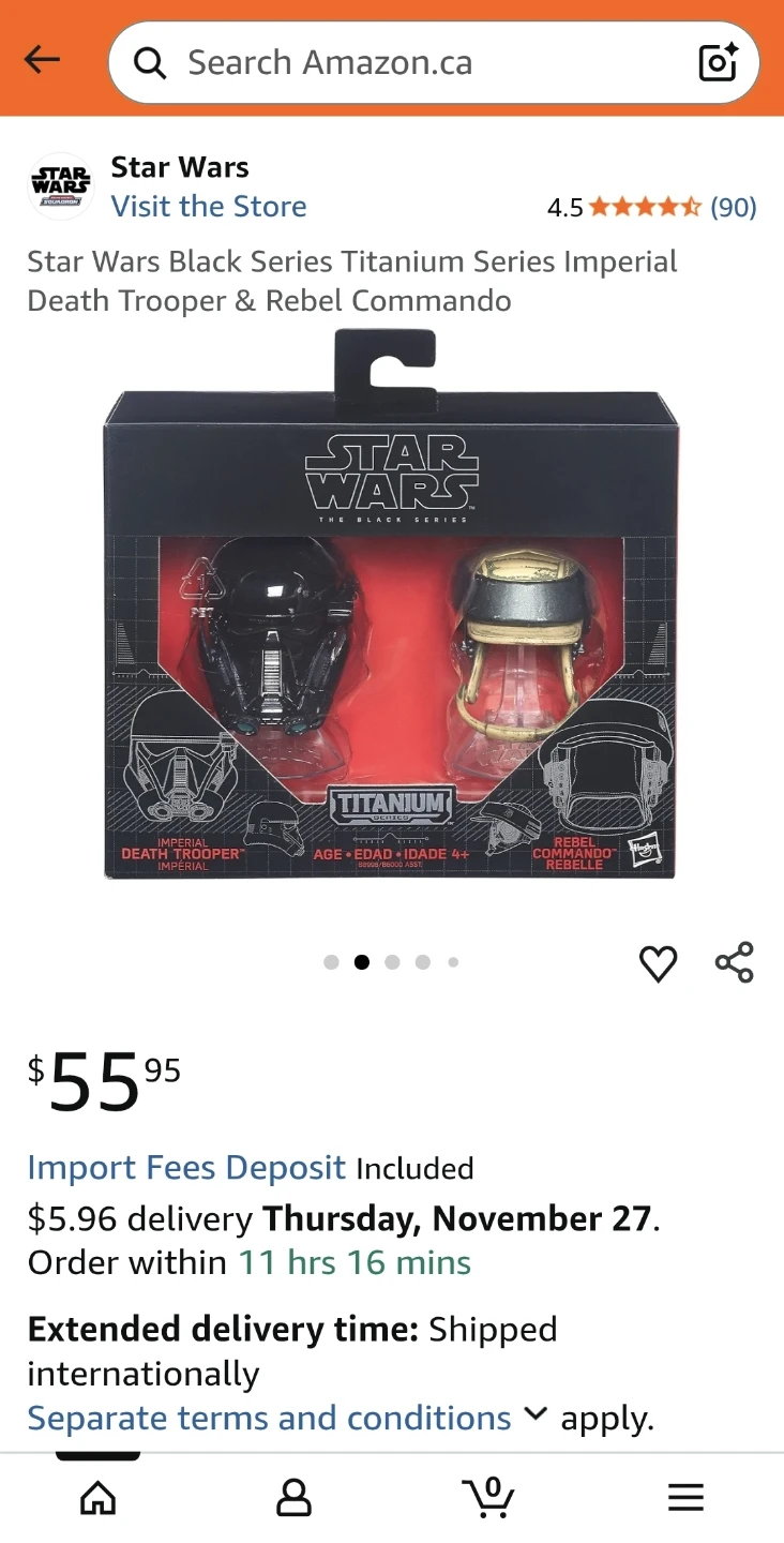 Star Wars The Black Series Titanium Series  Helmet Set - photo 3