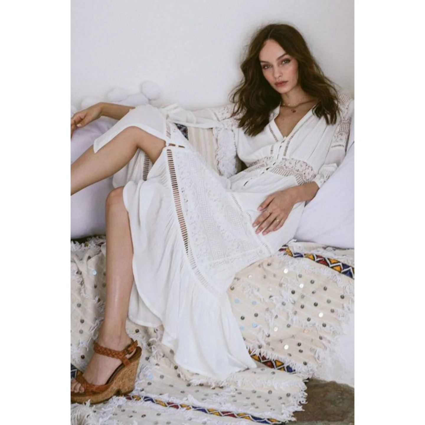 Spell Olivia Luxe Lace Midi Dress - photo 3