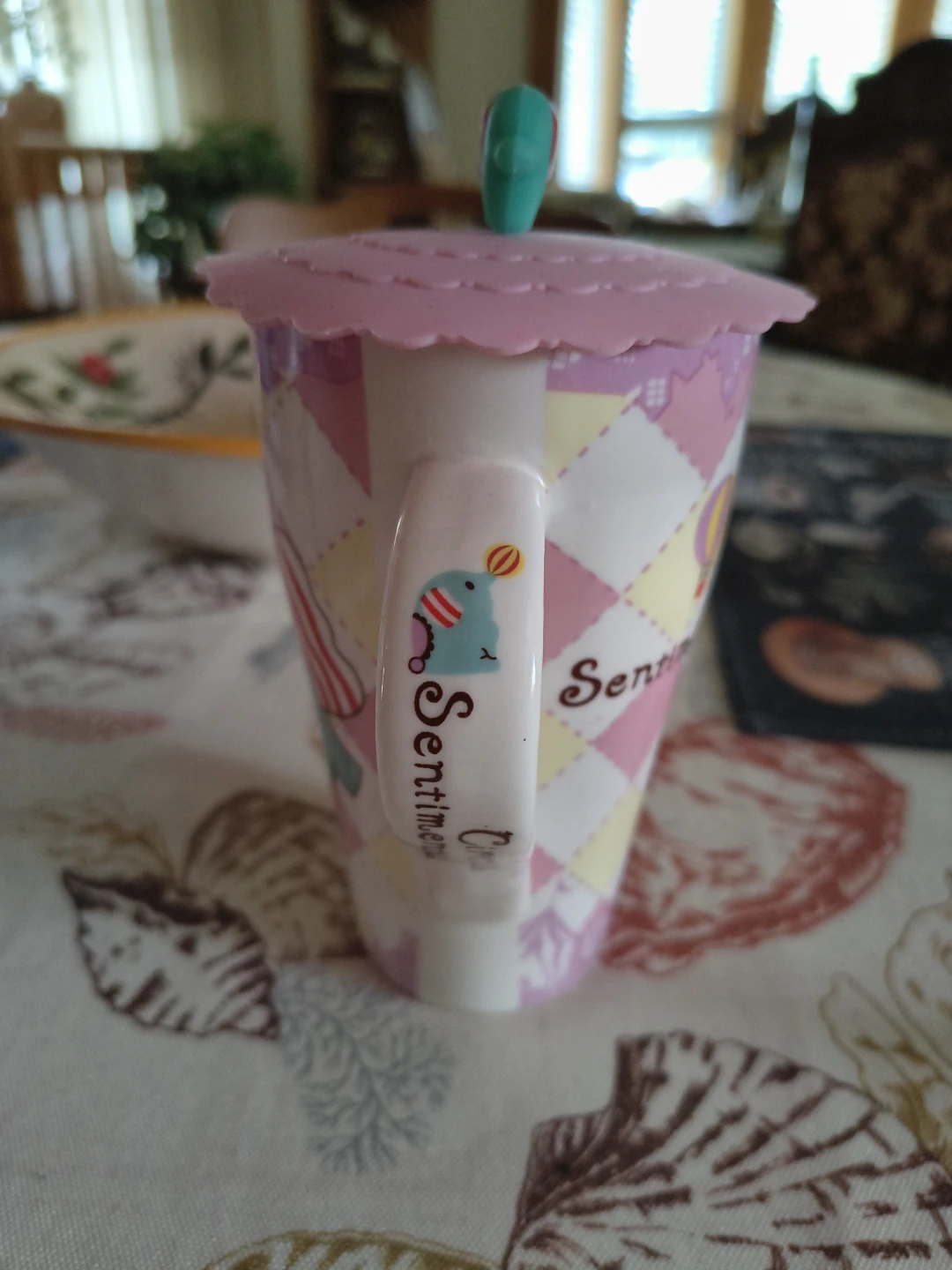 Sentimental Circus Elephant Mug with Lid - photo 2