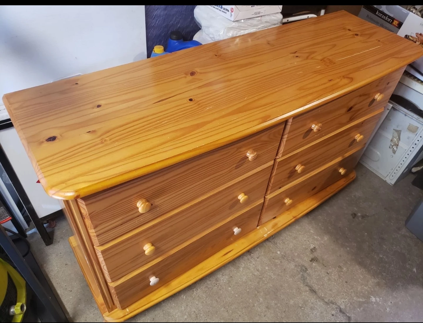 Solid Wood 6-Drawer Dresser