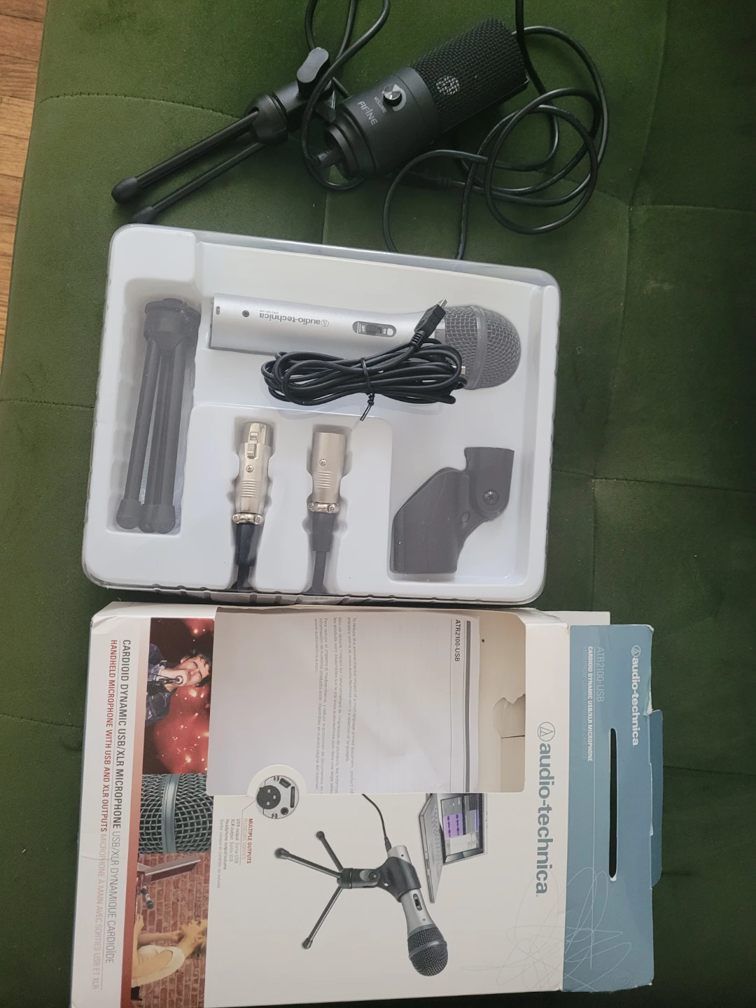 2 Mic Bundle - Audio-Technica ATR2100-USB & Fifine USB Mic