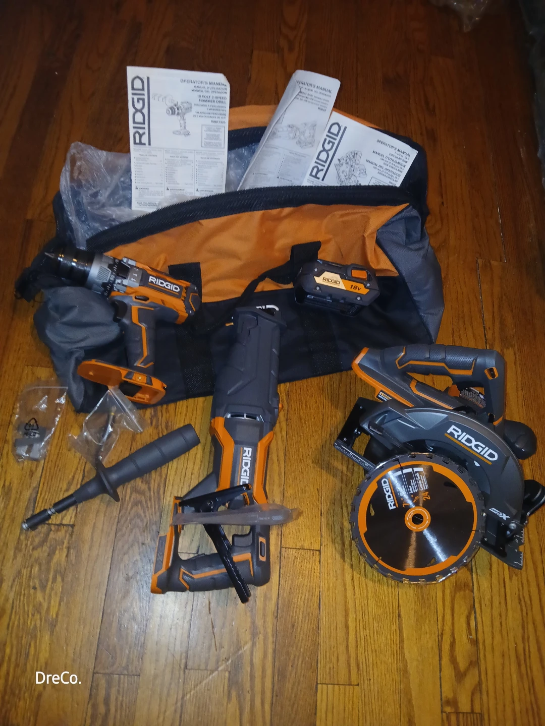 RIDGID 3 Piece Tool Set w/ 1 Batt. - photo 3