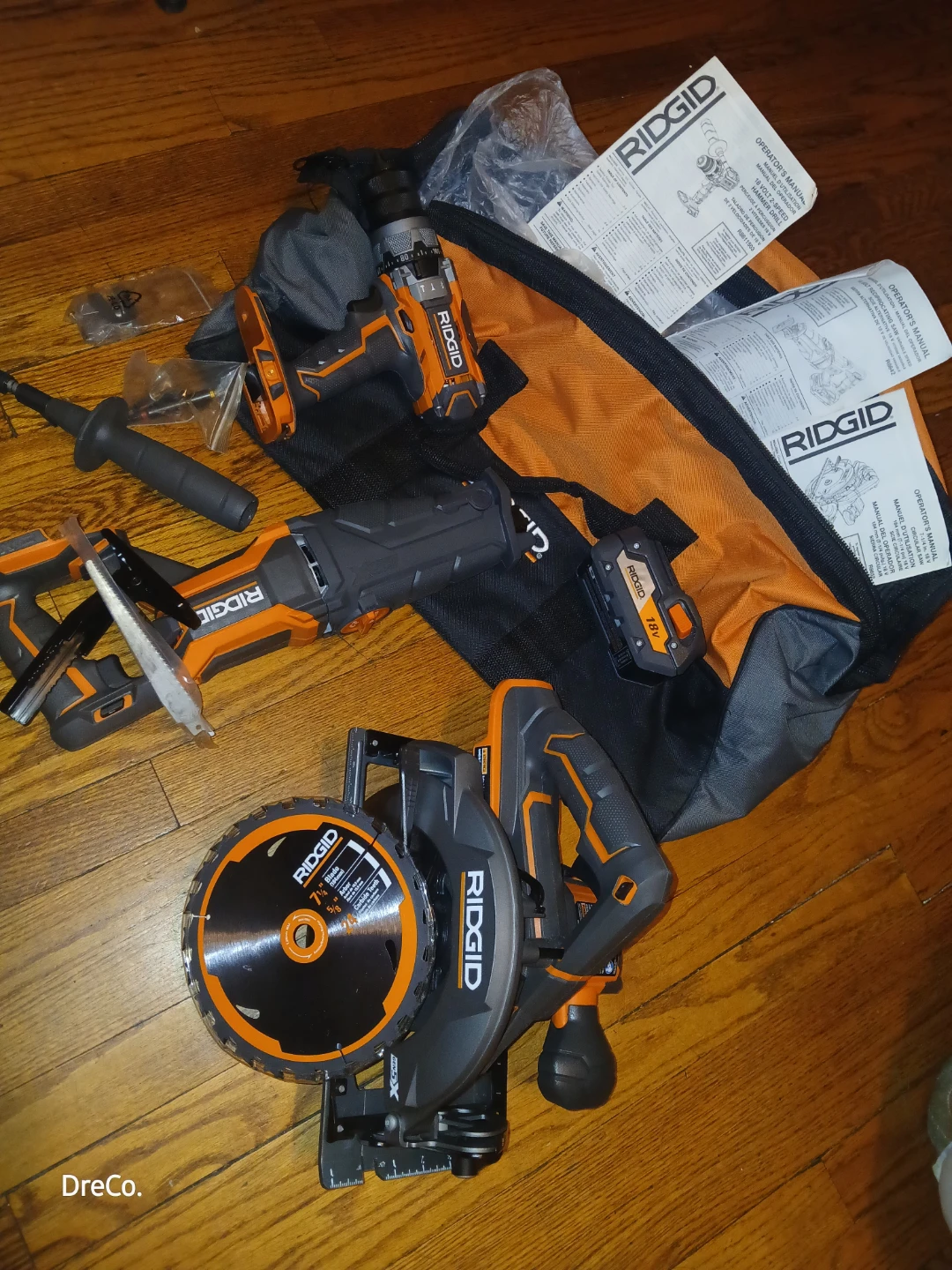 RIDGID 3 Piece Tool Set w/ 1 Batt. - photo 2