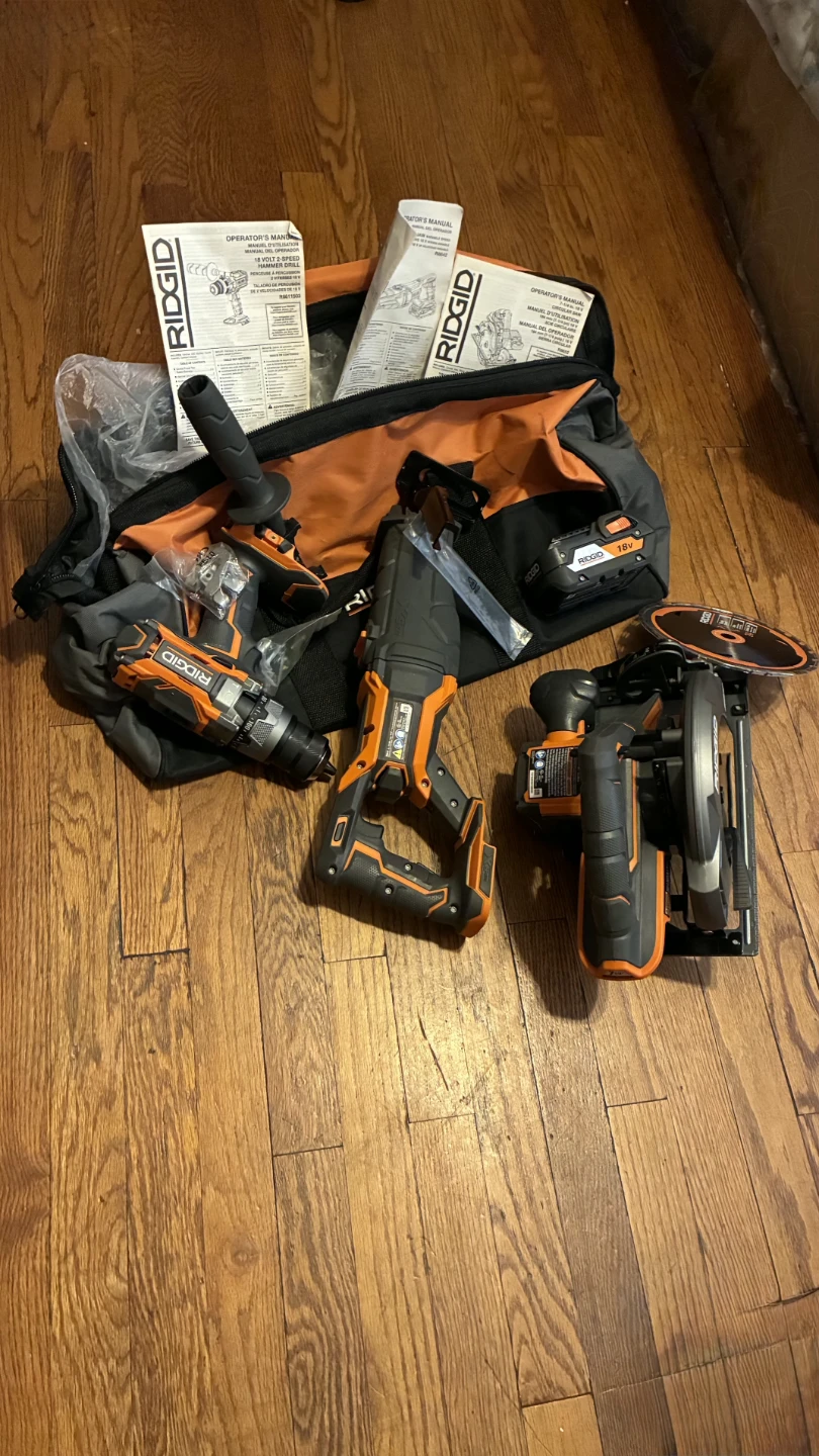 RIDGID 3 Piece Tool Set w/ 1 Batt. - photo 5