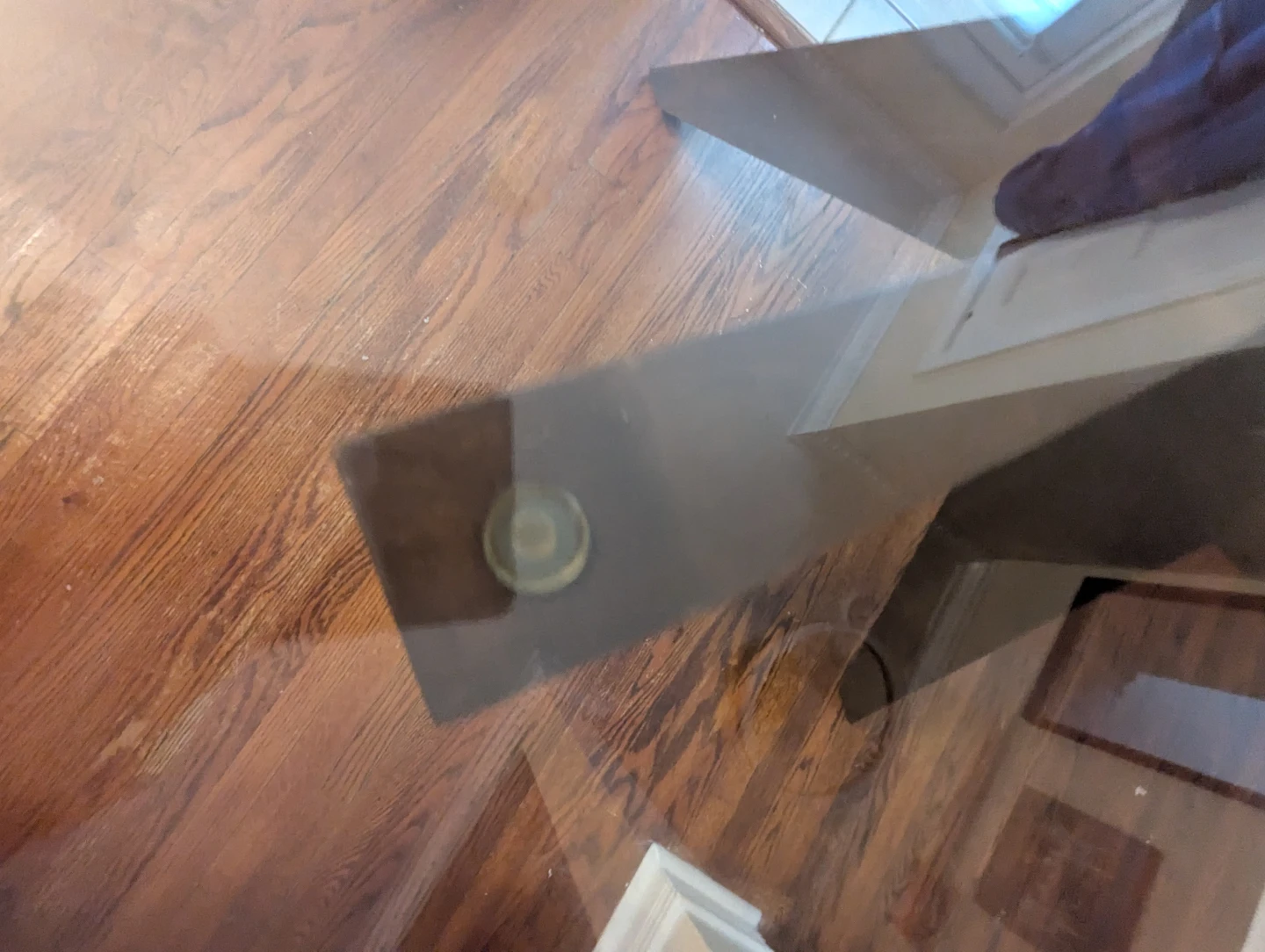 EQ3 Round Glass Top Husk Dinette Dining Table - photo 3